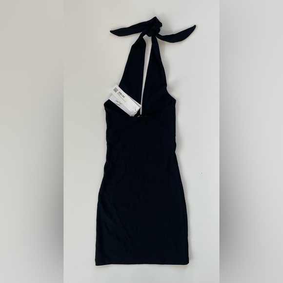 ZARA Women's Black Halter Mini Dress Size Small, New with Tags!  NWT - Picture 2 of 9